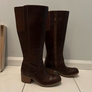 Clarks Brown Riding Boots | Maypearl Viola